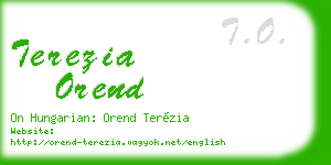terezia orend business card